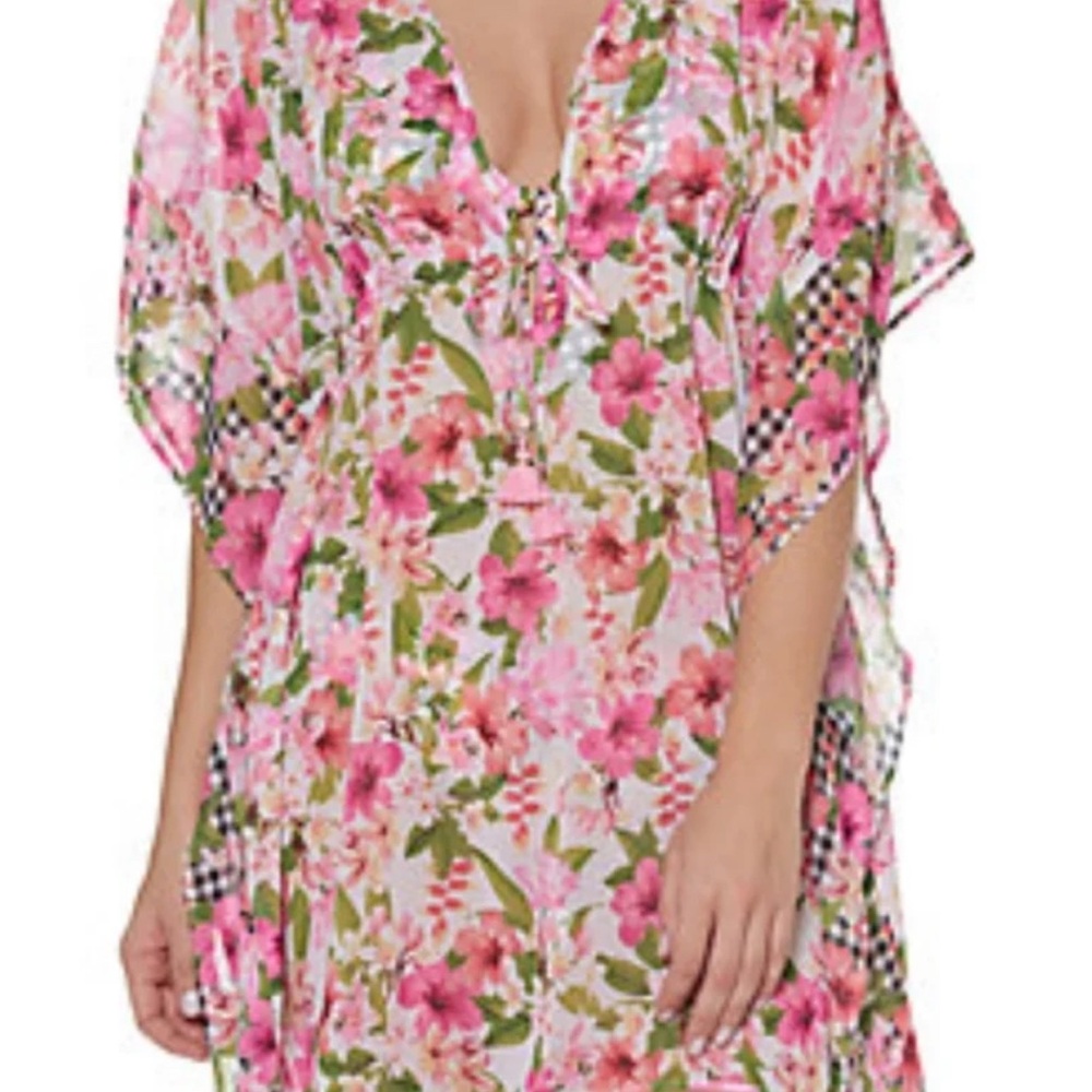 Rod Beattie Floral Pink Swim Cover-Up